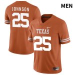Texas Longhorns Men's #25 Trevell Johnson Authentic Orange NIL 2022 College Football Jersey MTJ52P8R